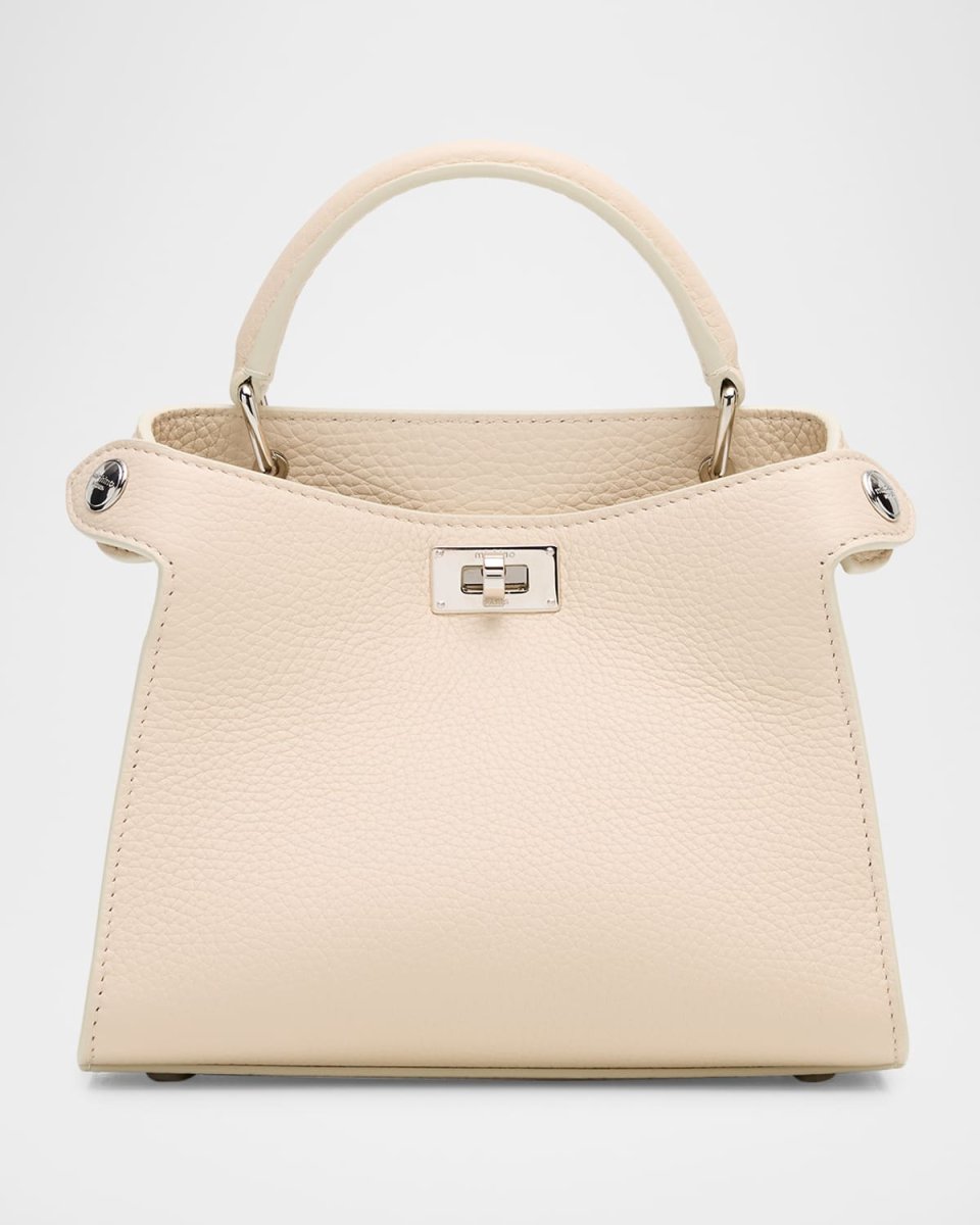 Lutece Nano Grained Leather Top-Handle Bag